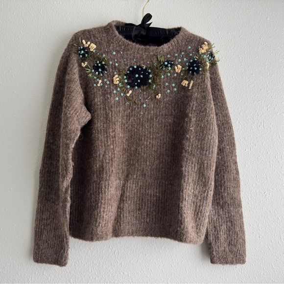 Rachel Comey Capture Pullover Alpaca Blend M Beaded Sequin - Picture 3 of 7